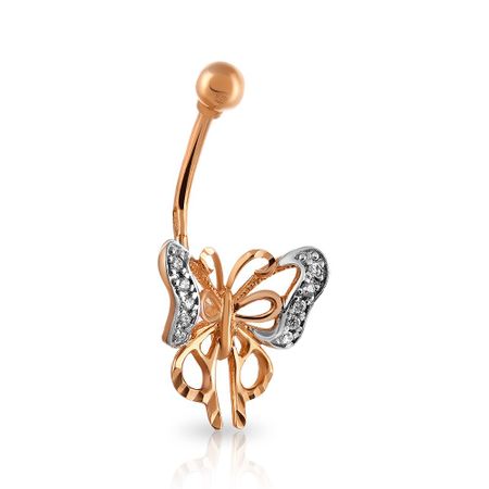 Пирсинг из золота с фианитами 27760₽