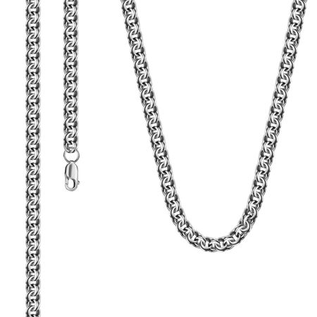 Серебряная цепочка ручного плетения Бисмарк 10260₽