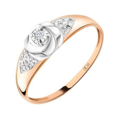 Золотое кольцо с бриллиантами 24990₽