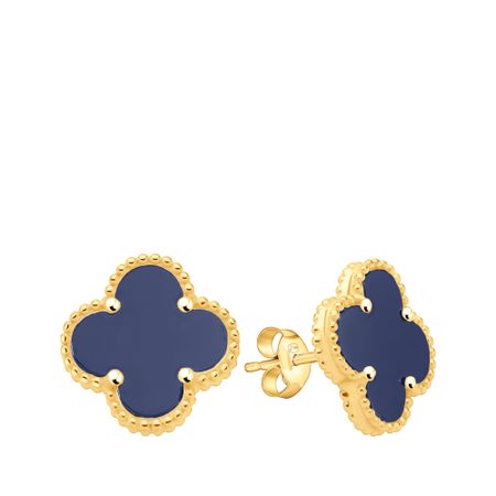 Серебряные серьги с пластиком и позолотой 3990₽