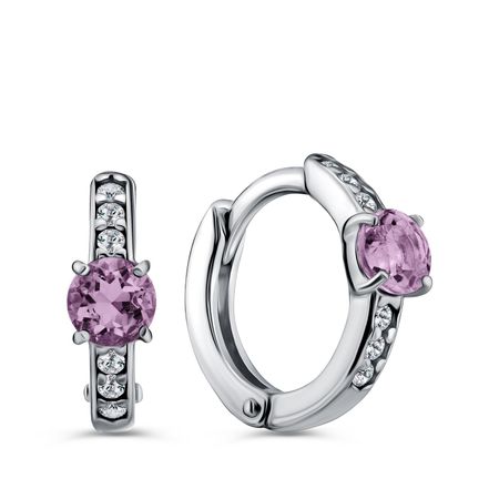 Серебряные серьги с аметистами и фианитами 1990₽