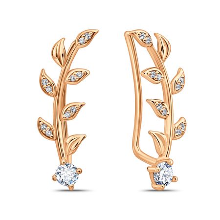 Серебряные серьги с фианитами 1190₽