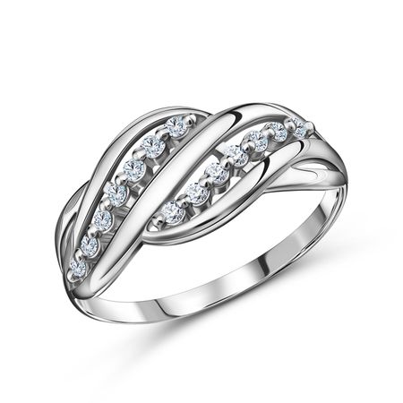 Серебряное кольцо с фианитами 1790₽