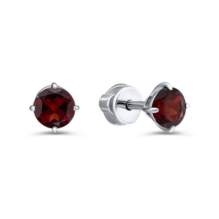 Серебряные серьги с гранатом 1190₽
