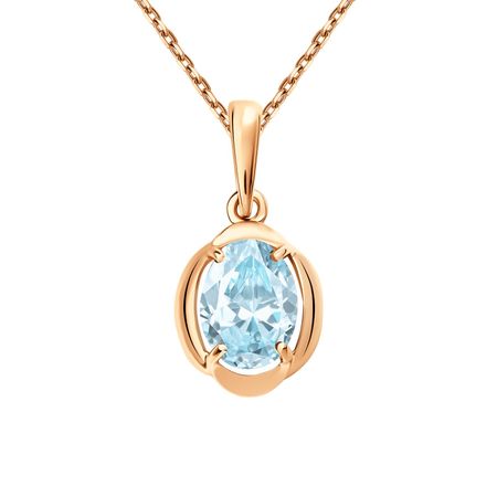 Золотая подвеска с топазом 16490₽