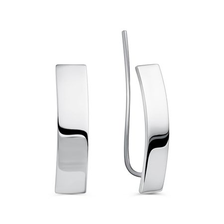 Серебряные серьги с родированием 1490₽