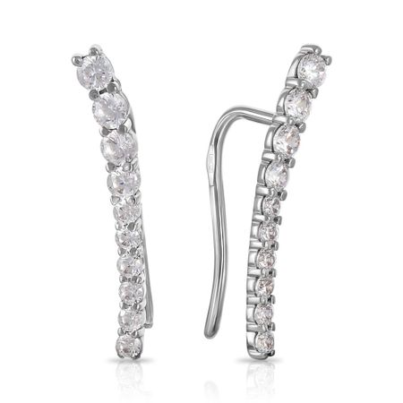 Серьги-каффы из золота с фианитами 26990₽