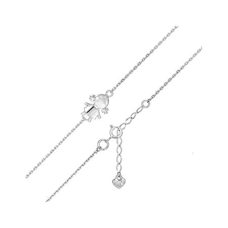 Серебряный браслет Девочка с родированием 430₽