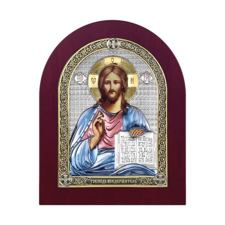 Икона Господь Вседержитель в деревянном контуре с позолотой и эмалью 119х144 см 3790₽