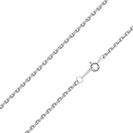 Серебряная цепочка Якорь с алмазной гранью и родированием 1890₽