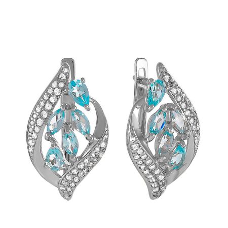 Серьги SOKOLOV из серебра с топазами и фианитами 4490₽