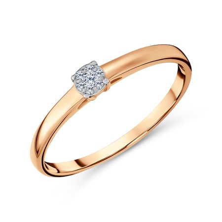 Золотое кольцо с бриллиантами 36990₽