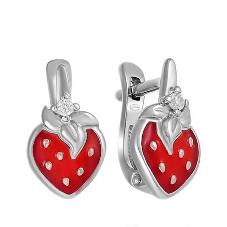 Серьги детские SOKOLOV Ягода из серебра с эмалью 2190₽