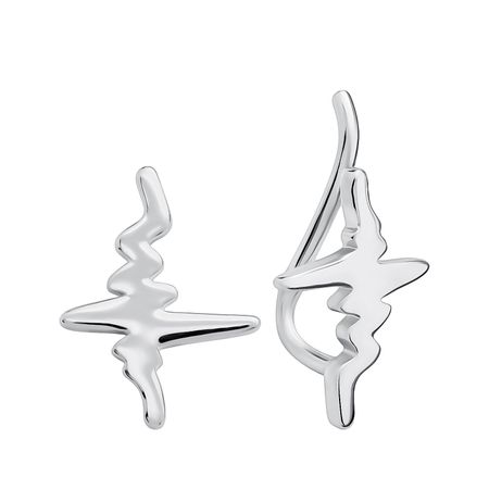 Серебряные серьги с платинированием 990₽