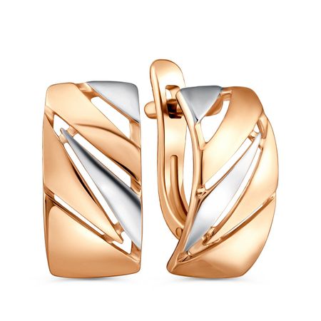 Серебряные серьги с позолотой и родированием 1990₽