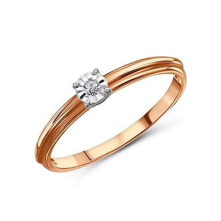 Золотое кольцо с бриллиантом 36990₽