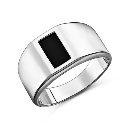 Серебряная печатка с агатом и родированием 1990₽