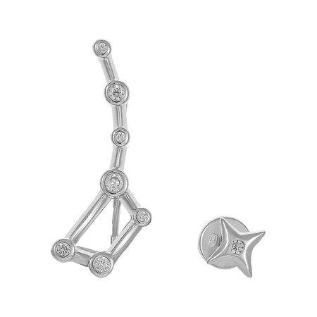 Серьги-пусеты SOKOLOV Созвездие из серебра с фианитами 1290₽