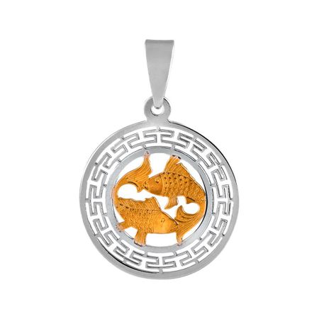 Серебряная подвеска со знаком зодиака Рыбы 249₽