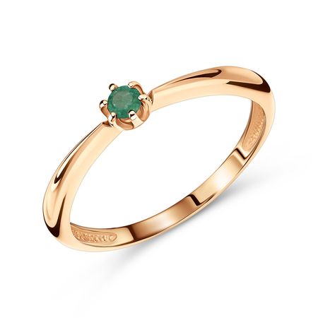 Золотое кольцо с изумрудом 16990₽