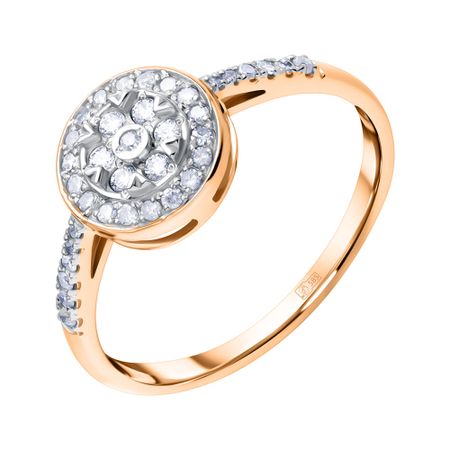 Золотое кольцо с бриллиантами 59990₽