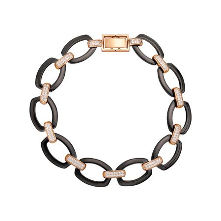 Серебряный браслет с керамикой и фианитами 5990₽