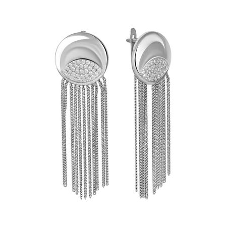 Серьги TALANT из серебра с фианитами 4990₽