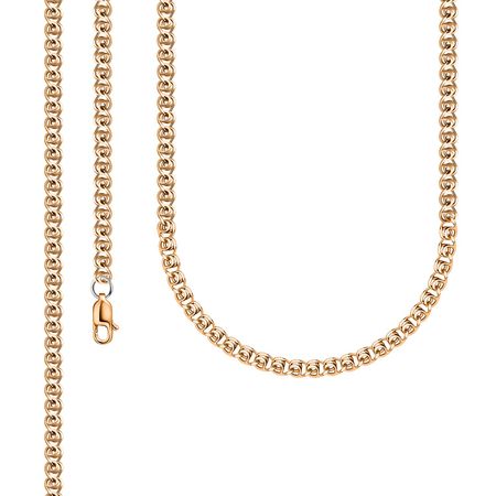 Серебряная цепочка Лав с позолотой и алмазной гранью 890₽