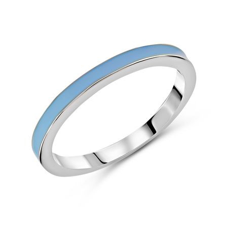 Серебряное кольцо с эмалью и родированием 249₽