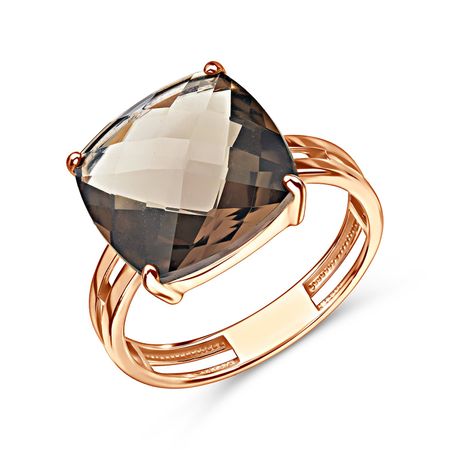 Золотое кольцо с раухтопазом 41990₽