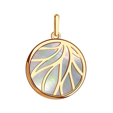 Золотая подвеска с перламутром 22990₽