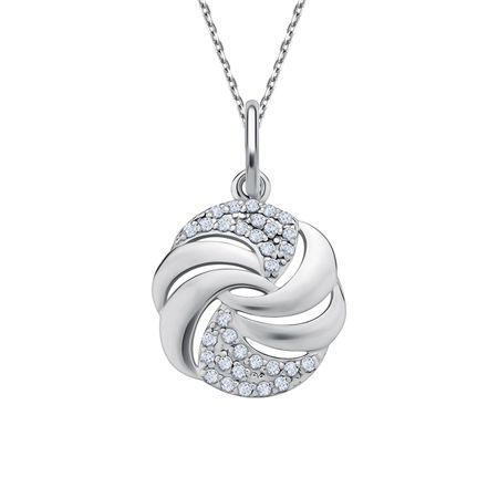 Серебряная подвеска с фианитами 249₽