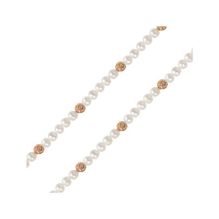 Бусы из жемчуга с золотыми шариками 14990₽