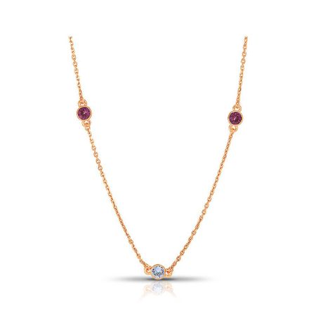 Серебряное колье с кристаллами SWAROVSKI 760₽