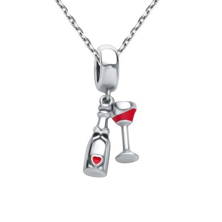 Серебряная подвеска с эмалью и родированием 1590₽