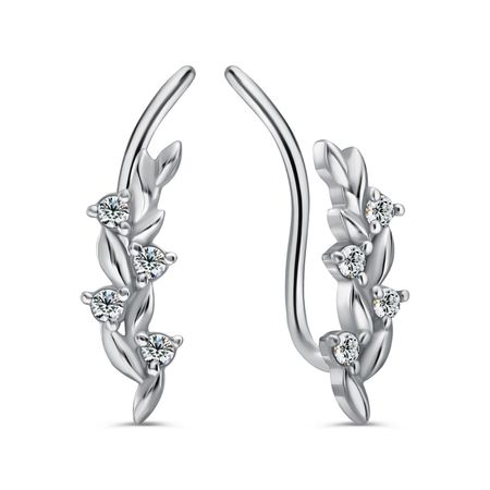 Серебряные серьги с фианитами 1190₽