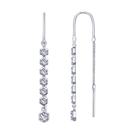 Серьги SOKOLOV из серебра с фианитами 1990₽