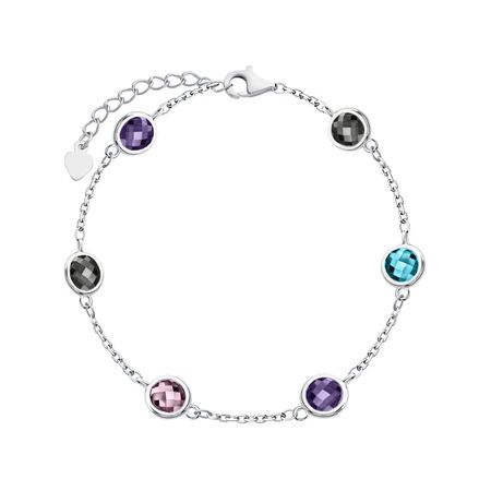 Серебряный браслет с фианитами р 17-20 3990₽