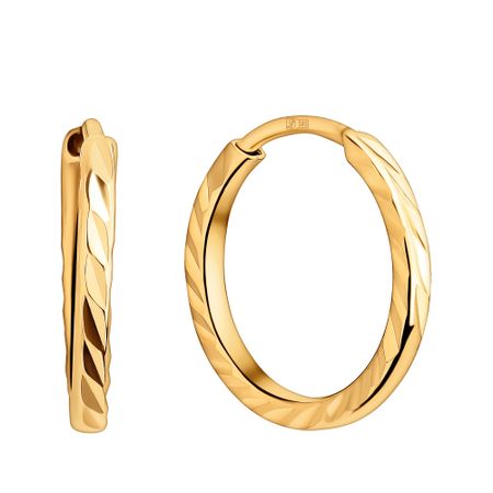 Золотые серьги с алмазной гранью 8990₽