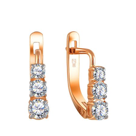 Серьги из золота с бриллиантами 117990₽