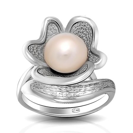Кольцо из серебра с жемчугом 1790₽