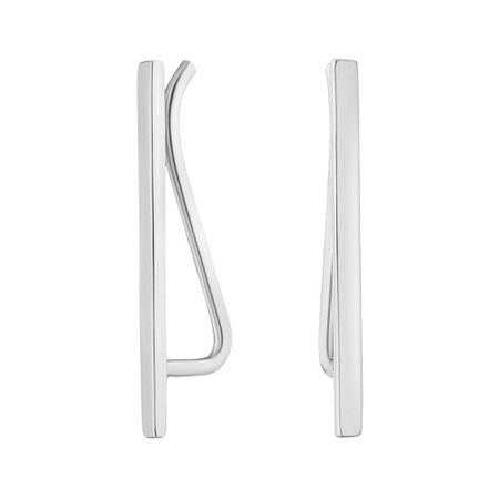 Серебряные серьги с родированием 249₽