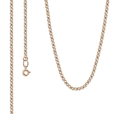 Серебряная цепочка Двойной ромб с позолотой 1190₽