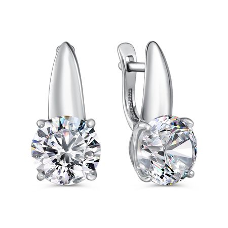 Серебряные серьги с фианитами 4990₽
