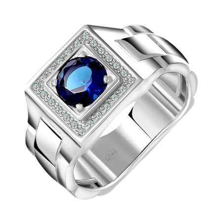 Серебряная печатка с фианитами 2990₽