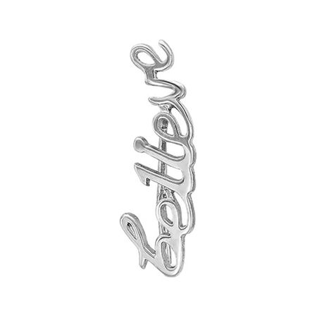 Серебряная правая серьга с родированием 249₽