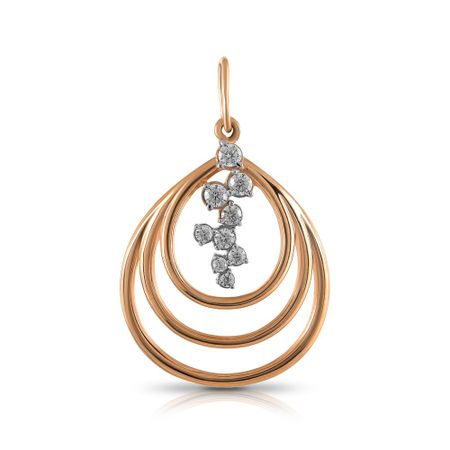 Золотая подвеска с фианитами 32990₽