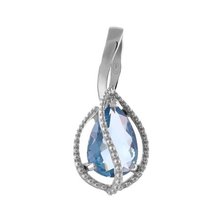 Подвеска из серебра с ювелирным кристаллом 790₽
