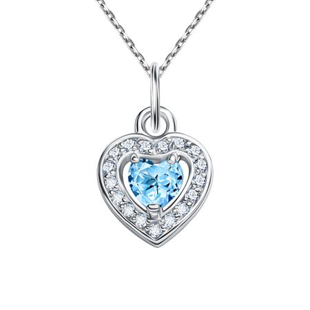 Серебряная подвеска с топазом и фианитами 990₽