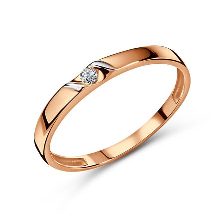 Золотое кольцо с бриллиантом 22990₽